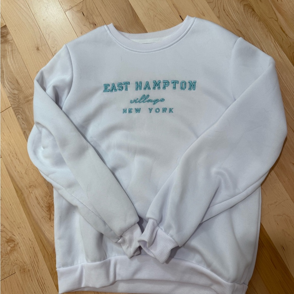 SHEIN White Casual Sweatshirt